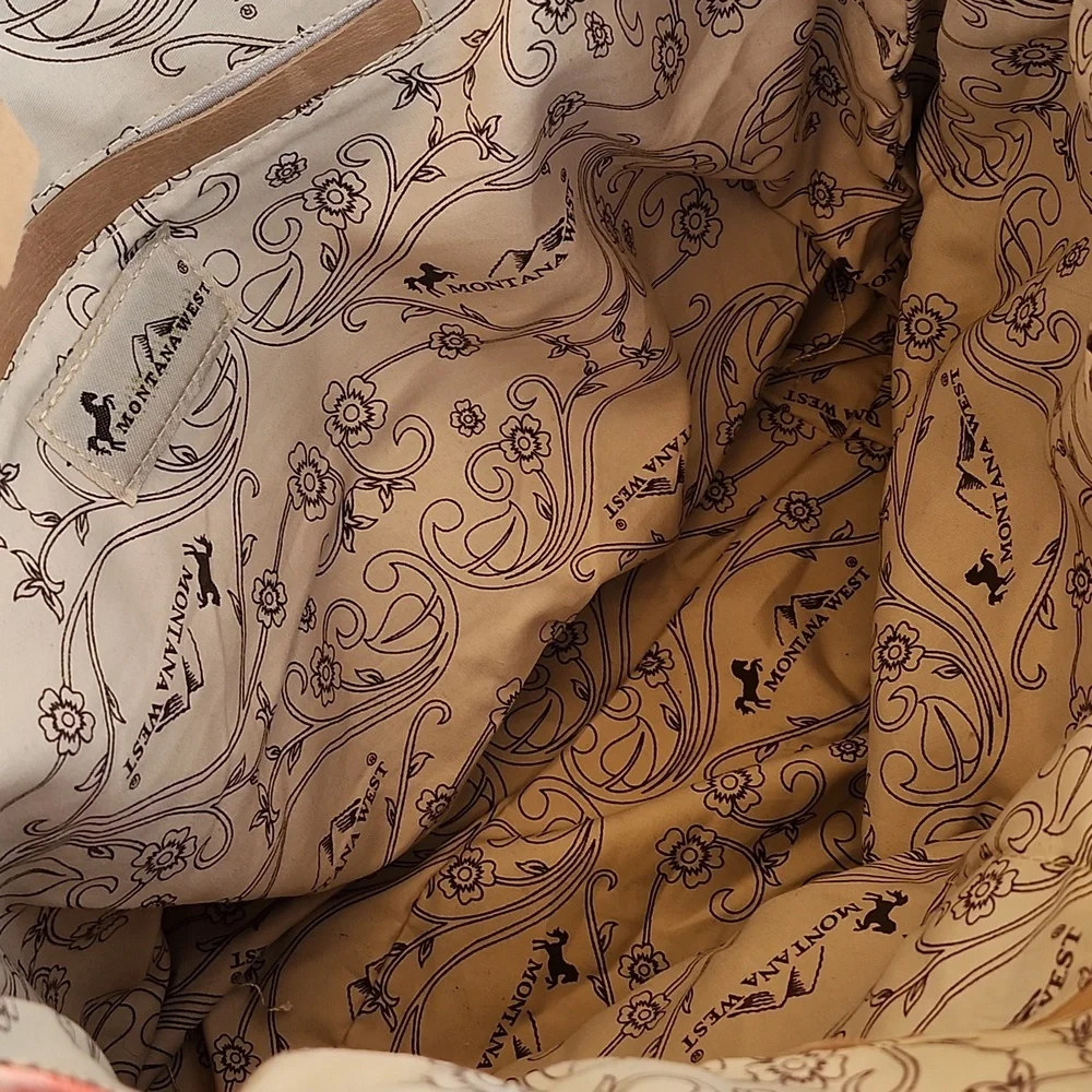 MONTANA WEST CANVAS/LEATHER TOTE - Picture 7 of 12